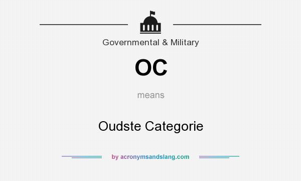 What does OC mean? It stands for Oudste Categorie