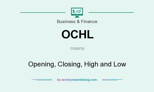 What does OCHL mean? It stands for Opening, Closing, High and Low