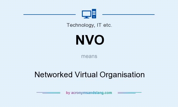 What does NVO mean? It stands for Networked Virtual Organisation