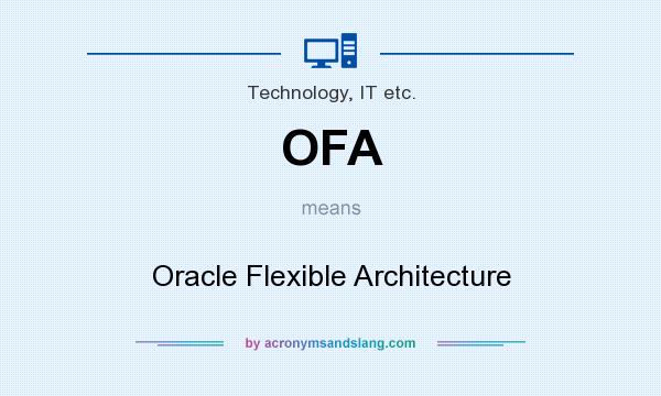 What does OFA mean? It stands for Oracle Flexible Architecture