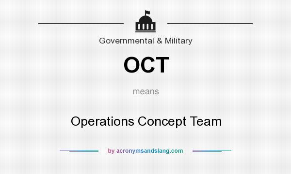 What does OCT mean? It stands for Operations Concept Team