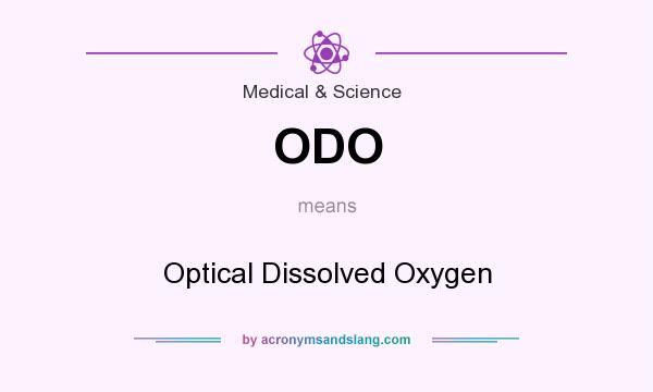 What does ODO mean? It stands for Optical Dissolved Oxygen