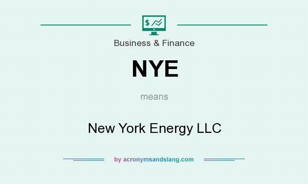 What does NYE mean? It stands for New York Energy LLC