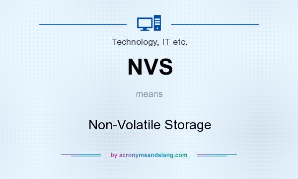 What does NVS mean? It stands for Non-Volatile Storage