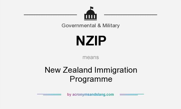 What does NZIP mean? It stands for New Zealand Immigration Programme