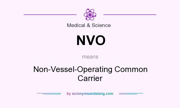 What does NVO mean? It stands for Non-Vessel-Operating Common Carrier