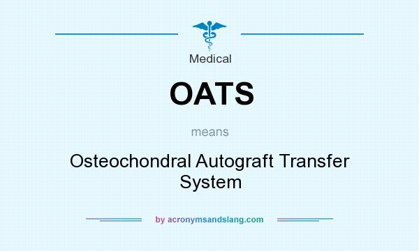 What does OATS mean? It stands for Osteochondral Autograft Transfer System