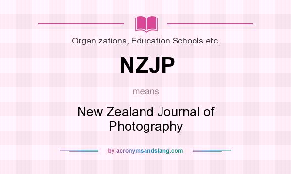 What does NZJP mean? It stands for New Zealand Journal of Photography