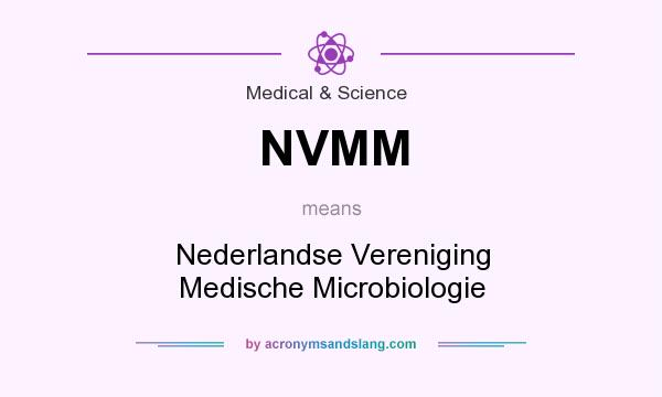 What does NVMM mean? It stands for Nederlandse Vereniging Medische Microbiologie
