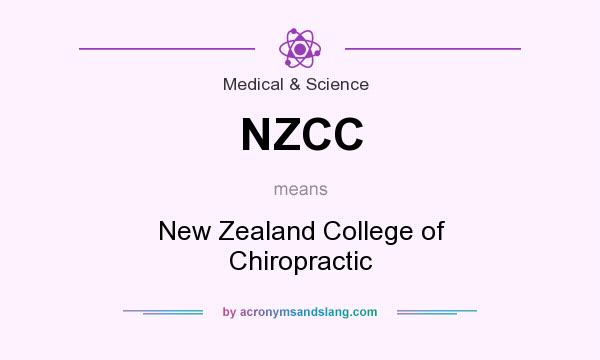 What does NZCC mean? It stands for New Zealand College of Chiropractic