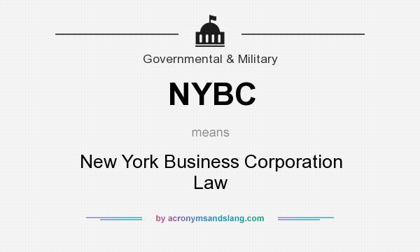 What does NYBC mean? It stands for New York Business Corporation Law