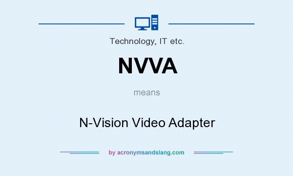 What does NVVA mean? It stands for N-Vision Video Adapter