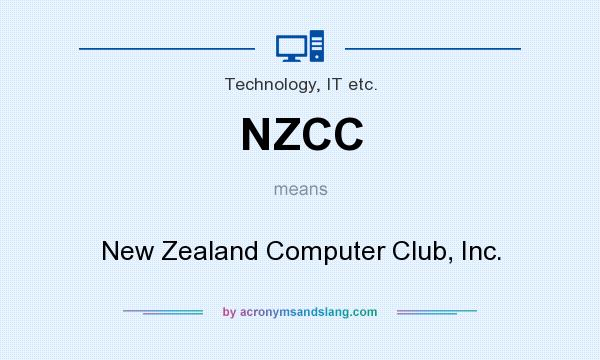 What does NZCC mean? It stands for New Zealand Computer Club, Inc.