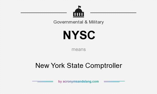 What does NYSC mean? It stands for New York State Comptroller