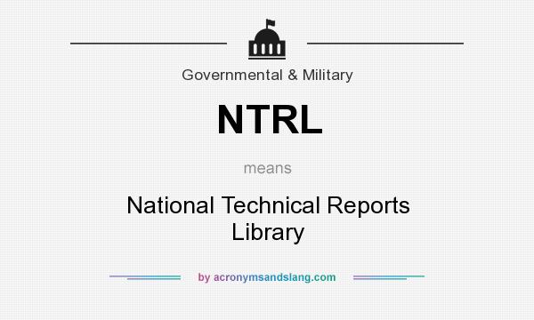 What does NTRL mean? It stands for National Technical Reports Library