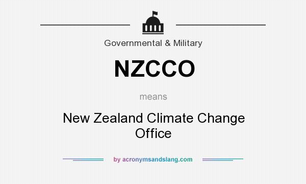 What does NZCCO mean? It stands for New Zealand Climate Change Office