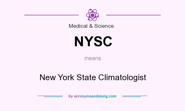 What does NYSC mean? It stands for New York State Climatologist