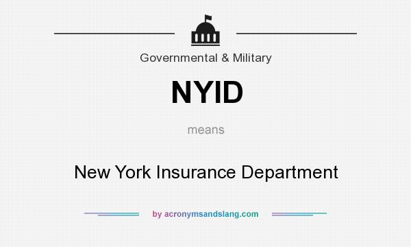 What does NYID mean? It stands for New York Insurance Department