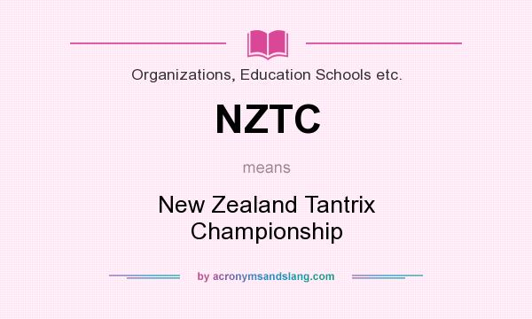 What does NZTC mean? It stands for New Zealand Tantrix Championship