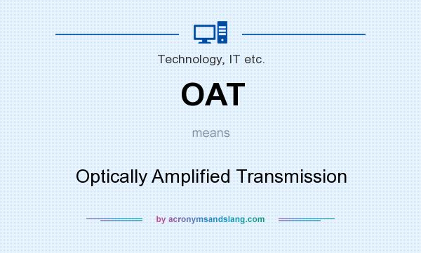 What does OAT mean? It stands for Optically Amplified Transmission