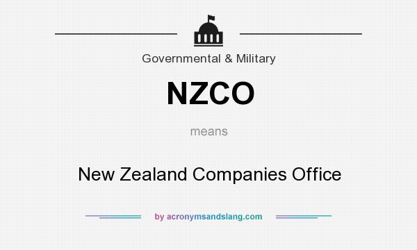 What does NZCO mean? It stands for New Zealand Companies Office