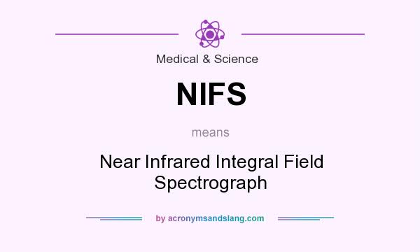 What does NIFS mean? It stands for Near Infrared Integral Field Spectrograph