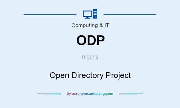 What does ODP mean? It stands for Open Directory Project