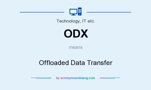 What does ODX mean? It stands for Offloaded Data Transfer