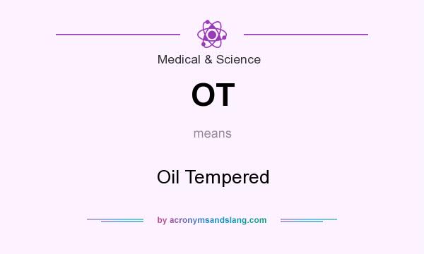 What does OT mean? It stands for Oil Tempered
