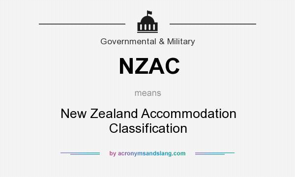 What does NZAC mean? It stands for New Zealand Accommodation Classification