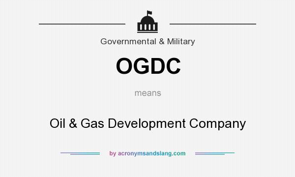 What does OGDC mean? It stands for Oil & Gas Development Company