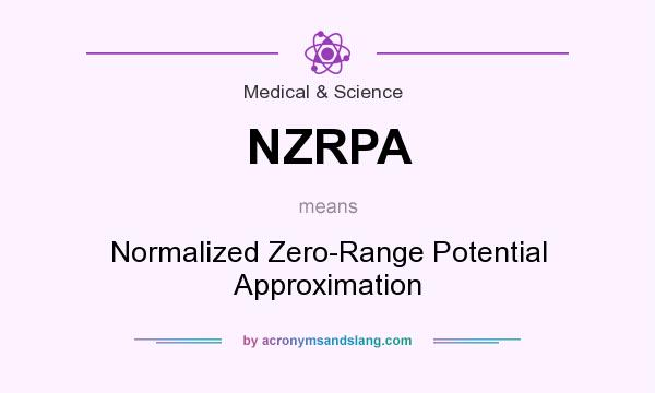 What does NZRPA mean? It stands for Normalized Zero-Range Potential Approximation