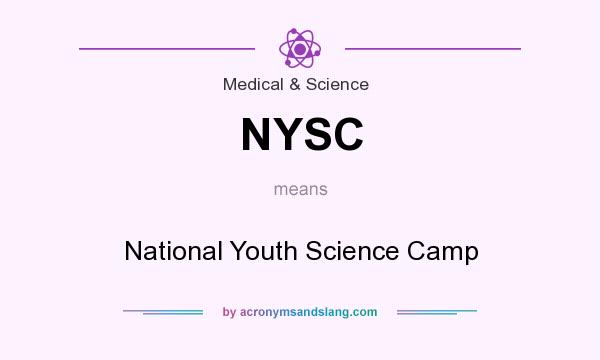 What does NYSC mean? It stands for National Youth Science Camp
