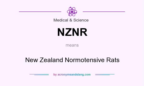 What does NZNR mean? It stands for New Zealand Normotensive Rats