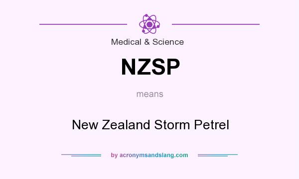 What does NZSP mean? It stands for New Zealand Storm Petrel