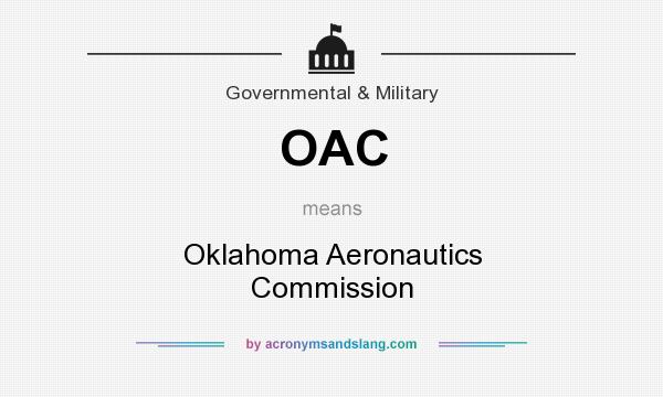 What does OAC mean? It stands for Oklahoma Aeronautics Commission