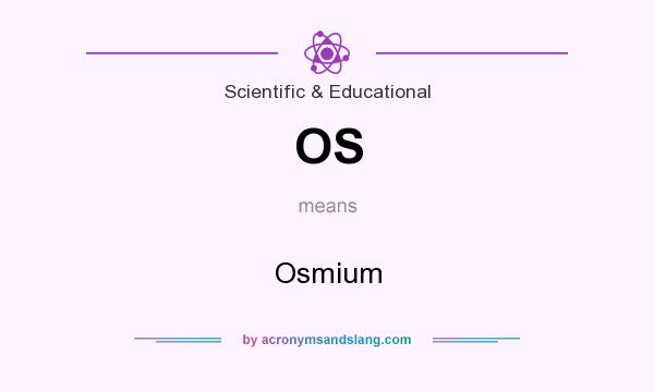 What does OS mean? It stands for Osmium