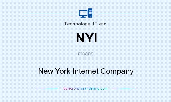 What does NYI mean? It stands for New York Internet Company