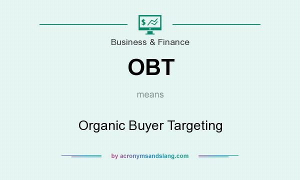 What does OBT mean? It stands for Organic Buyer Targeting