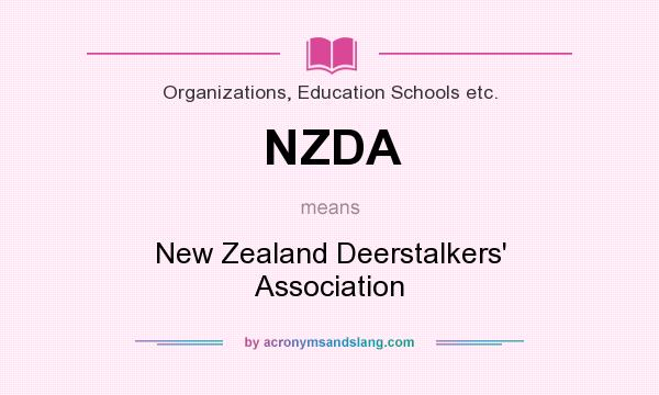 What does NZDA mean? It stands for New Zealand Deerstalkers` Association