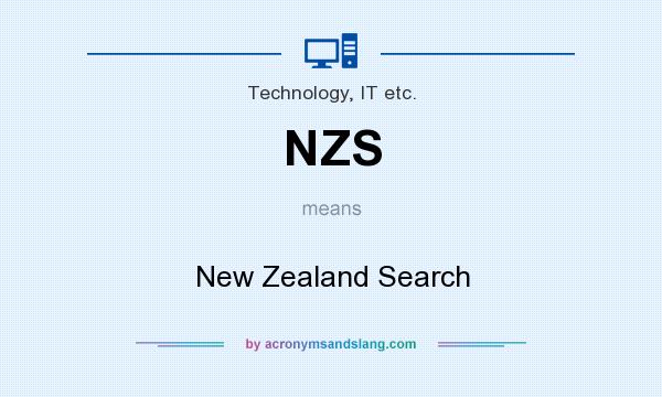 What does NZS mean? It stands for New Zealand Search