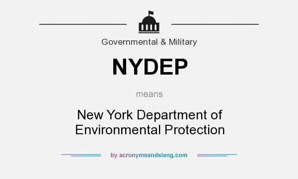 What does NYDEP mean? It stands for New York Department of Environmental Protection