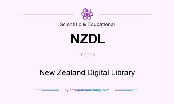What does NZDL mean? It stands for New Zealand Digital Library