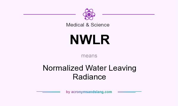 What does NWLR mean? It stands for Normalized Water Leaving Radiance