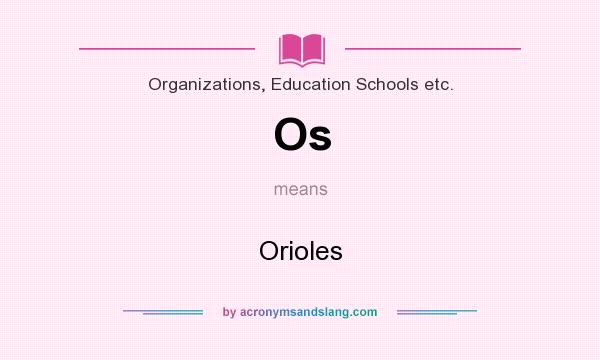 What does Os mean? It stands for Orioles