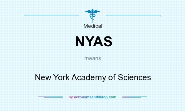 What does NYAS mean? It stands for New York Academy of Sciences