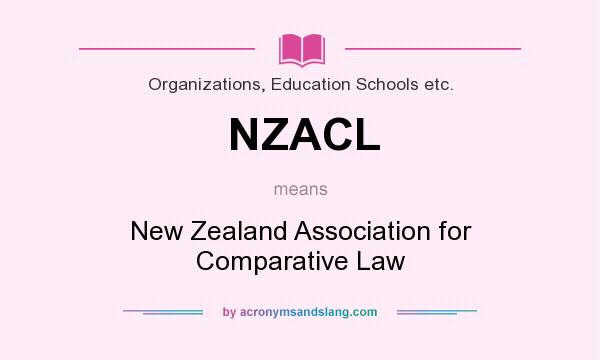 What does NZACL mean? It stands for New Zealand Association for Comparative Law