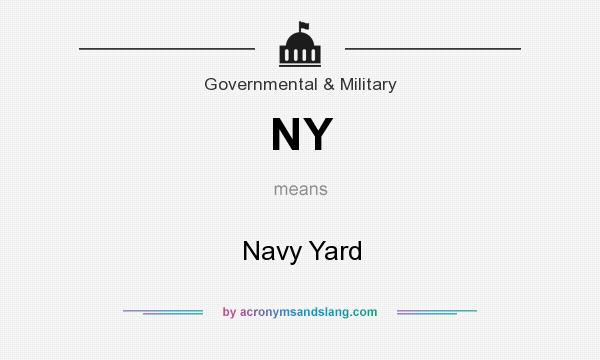 What does NY mean? It stands for Navy Yard