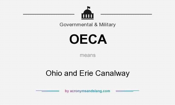 What does OECA mean? It stands for Ohio and Erie Canalway