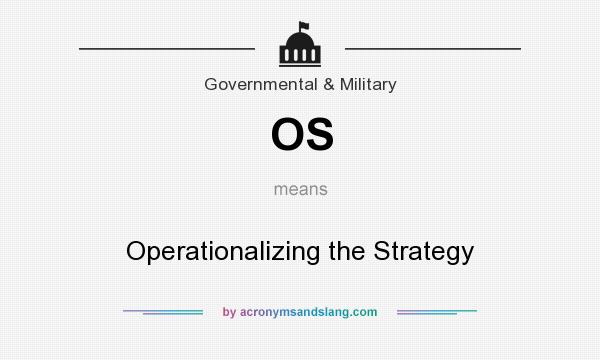 What does OS mean? It stands for Operationalizing the Strategy